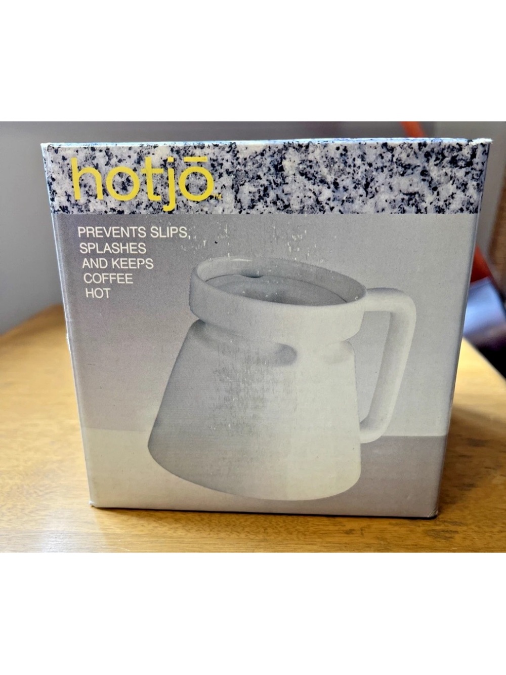 Hotjo Coffee Mug Cup 1980s 14oz White Ceramic Travel with Lid & Box -VNOS! - Picture 4 of 13